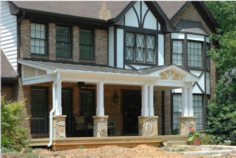 tudor front porch|Charming Tudor Style Front Porch Ideas .